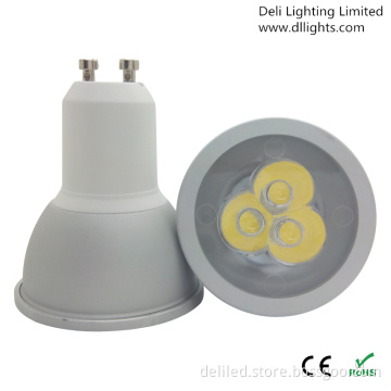 Dimmable GU10 AC85-265V 3W LED Spotlight